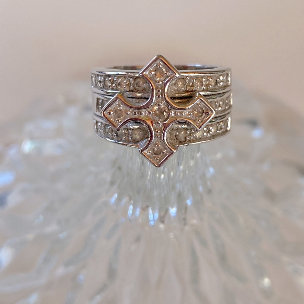 Genuine Sterling Silver Cross Ring